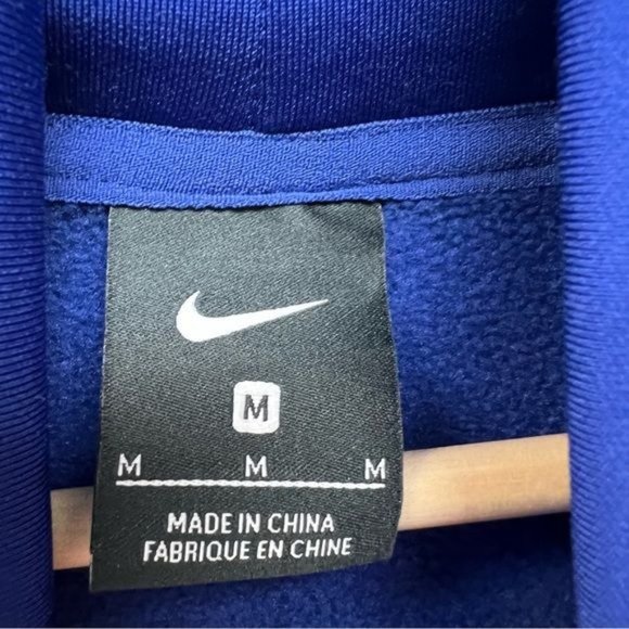 Nike Mock Turtleneck Royal Blue Pullover With Side Zip - Picture 6 of 8